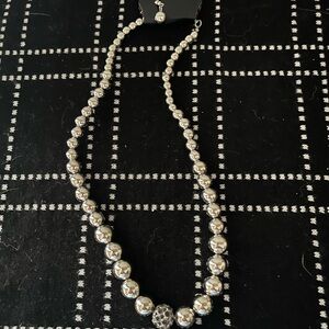 Paparazzi Shimmering Silver Bead Necklace